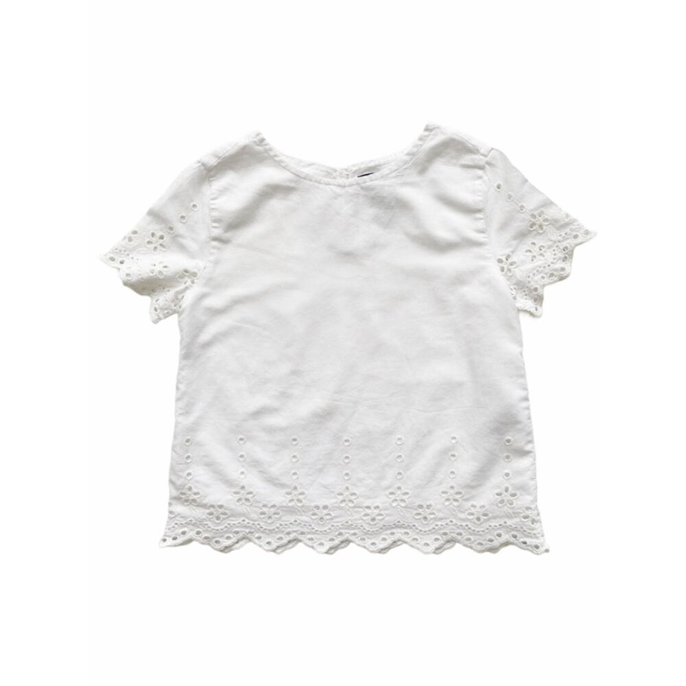 Gap White Eyelet Top Size 4-5